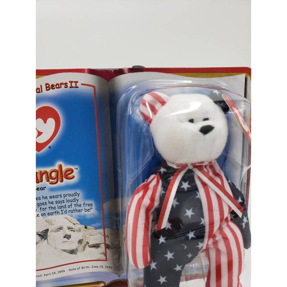 Ty McDonalds Teenie Original Beanie Spangle the Bear - New in Box